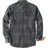 imageDubinik Flannel Shirt for Men Western Mens Pearl Snap Shirts Long Sleeve Casual Cozy Vintage Cowboy Plaid Soft Pure CottonLight Brown Gray and Green