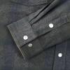 imageDubinik Flannel Shirt for Men Western Mens Pearl Snap Shirts Long Sleeve Casual Cozy Vintage Cowboy Plaid Soft Pure CottonLight Brown Gray and Green