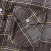 imageDubinik Flannel Shirt for Men Western Mens Pearl Snap Shirts Long Sleeve Casual Cozy Vintage Cowboy Plaid Soft Pure CottonLight Gray and Yellow