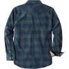 imageDubinik Flannel Shirt for Men Western Mens Pearl Snap Shirts Long Sleeve Casual Cozy Vintage Cowboy Plaid Soft Pure CottonLight Green and Blue