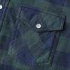 imageDubinik Flannel Shirt for Men Western Mens Pearl Snap Shirts Long Sleeve Casual Cozy Vintage Cowboy Plaid Soft Pure CottonLight Green and Blue