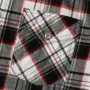 imageDubinik Flannel Shirt for Men Western Mens Pearl Snap Shirts Long Sleeve Casual Cozy Vintage Cowboy Plaid Soft Pure CottonWhite and Gray