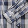 imageDubinik Pearl Snap Shirts for Men Long Sleeve Western Shirts for Men Vintage Casual Plaid Shirt Cowboy Shirts for MenBeige Blue