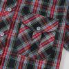 imageDubinik Pearl Snap Shirts for Men Long Sleeve Western Shirts for Men Vintage Casual Plaid Shirt Cowboy Shirts for MenBlack Red
