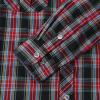 imageDubinik Pearl Snap Shirts for Men Long Sleeve Western Shirts for Men Vintage Casual Plaid Shirt Cowboy Shirts for MenBlack Red