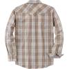 imageDubinik Pearl Snap Shirts for Men Long Sleeve Western Shirts for Men Vintage Casual Plaid Shirt Cowboy Shirts for MenBlue  Cream Khaki