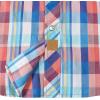imageDubinik Pearl Snap Shirts for Men Long Sleeve Western Shirts for Men Vintage Casual Plaid Shirt Cowboy Shirts for MenBlue Pink