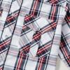 imageDubinik Pearl Snap Shirts for Men Long Sleeve Western Shirts for Men Vintage Casual Plaid Shirt Cowboy Shirts for MenBlue Red White