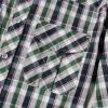 imageDubinik Pearl Snap Shirts for Men Long Sleeve Western Shirts for Men Vintage Casual Plaid Shirt Cowboy Shirts for MenDark Green