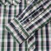 imageDubinik Pearl Snap Shirts for Men Long Sleeve Western Shirts for Men Vintage Casual Plaid Shirt Cowboy Shirts for MenDark Green