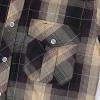 imageDubinik Pearl Snap Shirts for Men Long Sleeve Western Shirts for Men Vintage Casual Plaid Shirt Cowboy Shirts for MenKhaki Brown