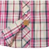 imageDubinik Pearl Snap Shirts for Men Long Sleeve Western Shirts for Men Vintage Casual Plaid Shirt Cowboy Shirts for MenKhaki Pink