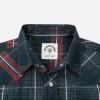 imageDubinik Pearl Snap Shirts for Men Long Sleeve Western Shirts for Men Vintage Casual Plaid Shirt Cowboy Shirts for MenRed  Dark Green