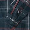imageDubinik Pearl Snap Shirts for Men Long Sleeve Western Shirts for Men Vintage Casual Plaid Shirt Cowboy Shirts for MenRed  Dark Green