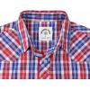 imageDubinik Pearl Snap Shirts for Men Long Sleeve Western Shirts for Men Vintage Casual Plaid Shirt Cowboy Shirts for MenRed Blue