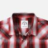 imageDubinik Pearl Snap Shirts for Men Long Sleeve Western Shirts for Men Vintage Casual Plaid Shirt Cowboy Shirts for MenWhite  Red