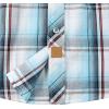 imageDubinik Pearl Snap Shirts for Men Long Sleeve Western Shirts for Men Vintage Casual Plaid Shirt Cowboy Shirts for MenWhite Blue Red