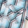 imageDubinik Pearl Snap Shirts for Men Long Sleeve Western Shirts for Men Vintage Casual Plaid Shirt Cowboy Shirts for MenWhite Blue Red