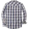 imageDubinik Pearl Snap Shirts for Men Long Sleeve Western Shirts for Men Vintage Casual Plaid Shirt Cowboy Shirts for MenWhite Blue Yellow