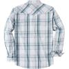 imageDubinik Pearl Snap Shirts for Men Long Sleeve Western Shirts for Men Vintage Casual Plaid Shirt Cowboy Shirts for MenWhite Dusty Blue