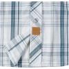 imageDubinik Pearl Snap Shirts for Men Long Sleeve Western Shirts for Men Vintage Casual Plaid Shirt Cowboy Shirts for MenWhite Dusty Blue