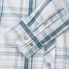imageDubinik Pearl Snap Shirts for Men Long Sleeve Western Shirts for Men Vintage Casual Plaid Shirt Cowboy Shirts for MenWhite Dusty Blue