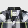 imageDubinik Pearl Snap Shirts for Men Long Sleeve Western Shirts for Men Vintage Casual Plaid Shirt Cowboy Shirts for MenYellow Black