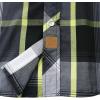 imageDubinik Pearl Snap Shirts for Men Long Sleeve Western Shirts for Men Vintage Casual Plaid Shirt Cowboy Shirts for MenYellow Black