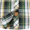 imageDubinik Pearl Snap Shirts for Men Long Sleeve Western Shirts for Men Vintage Casual Plaid Shirt Cowboy Shirts for MenYellow Dark Green