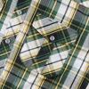 imageDubinik Pearl Snap Shirts for Men Long Sleeve Western Shirts for Men Vintage Casual Plaid Shirt Cowboy Shirts for MenYellow Dark Green