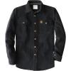 imageDubinik Corduroy Shirt Men Corduroy Jacket Men Long Sleeve Casual Work Vintage Regular Fit Mens Snap Button ShirtBlack