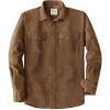imageDubinik Corduroy Shirt Men Corduroy Jacket Men Long Sleeve Casual Work Vintage Regular Fit Mens Snap Button ShirtBrown