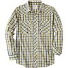 imageDubinik Pearl Snap Shirts for Men Long Sleeve Western Shirts for Men Vintage Casual Plaid Shirt Cowboy Shirts for MenYellow Lemon
