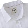 imageDubinik Mens Short Sleeve Button Down Shirts 100 Cotton Plaid Mens Casual ButtonDown Shirts with PocketPure White