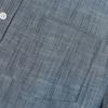 imageDubinik Mens Short Sleeve Button Down Shirts 100 Cotton Plaid Mens Casual ButtonDown Shirts with PocketSolid Cyan