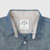 imageDubinik Mens Short Sleeve Button Down Shirts 100 Cotton Plaid Mens Casual ButtonDown Shirts with PocketSolid Cyan