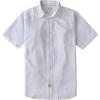 imageDubinik Mens Short Sleeve Button Down Shirts 100 Cotton Plaid Mens Casual ButtonDown Shirts with PocketPure White