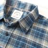 imageDubinik Flannel Shirt for Men Plaid Mens Button Down Long Sleeve Shirts Soft Pure Cotton Casual Cozy Regular FitA Navy Blue Midnight Army Plaid