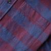 imageDubinik Flannel Shirt for Men Plaid Mens Button Down Long Sleeve Shirts Soft Pure Cotton Casual Cozy Regular FitA Purple and Blue Plaid