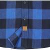 imageDubinik Flannel Shirt for Men Plaid Mens Button Down Long Sleeve Shirts Soft Pure Cotton Casual Cozy Regular FitBlue Black Buffalo