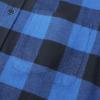 imageDubinik Flannel Shirt for Men Plaid Mens Button Down Long Sleeve Shirts Soft Pure Cotton Casual Cozy Regular FitBlue Black Buffalo