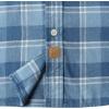 imageDubinik Flannel Shirt for Men Plaid Mens Button Down Long Sleeve Shirts Soft Pure Cotton Casual Cozy Regular FitBlue White