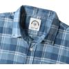 imageDubinik Flannel Shirt for Men Plaid Mens Button Down Long Sleeve Shirts Soft Pure Cotton Casual Cozy Regular FitBlue White
