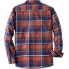 imageDubinik Flannel Shirt for Men Plaid Mens Button Down Long Sleeve Shirts Soft Pure Cotton Casual Cozy Regular FitBurnt Orange Navy Blue