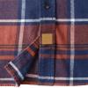 imageDubinik Flannel Shirt for Men Plaid Mens Button Down Long Sleeve Shirts Soft Pure Cotton Casual Cozy Regular FitBurnt Orange Navy Blue
