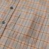 imageDubinik Flannel Shirt for Men Plaid Mens Button Down Long Sleeve Shirts Soft Pure Cotton Casual Cozy Regular FitKhaki and White