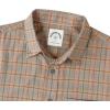 imageDubinik Flannel Shirt for Men Plaid Mens Button Down Long Sleeve Shirts Soft Pure Cotton Casual Cozy Regular FitKhaki and White