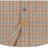 imageDubinik Flannel Shirt for Men Plaid Mens Button Down Long Sleeve Shirts Soft Pure Cotton Casual Cozy Regular FitKhaki and White