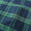 imageDubinik Flannel Shirt for Men Plaid Mens Button Down Long Sleeve Shirts Soft Pure Cotton Casual Cozy Regular FitNavy Blue Green