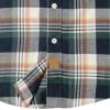 imageDubinik Flannel Shirt for Men Plaid Mens Button Down Long Sleeve Shirts Soft Pure Cotton Casual Cozy Regular FitNavy Blue Green Orange